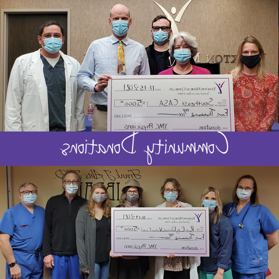 Yankton Medical Clinic, P.C. Makes Donation to River City Domestic Violence Center and Southeast CASA